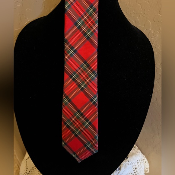 Chaps Other - Chaps Men's Necktie Red Tartan Plaid Tie